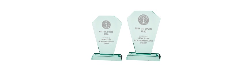 CHARLESTON JADE GLASS AWARD - 200MM (15MM THICK)